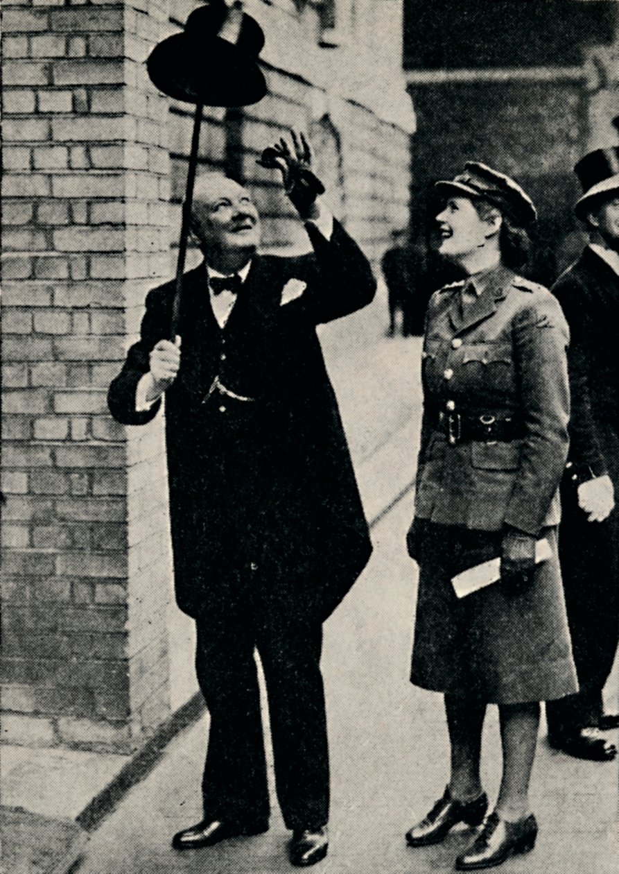 Pan Churchill w radosnym nastroju, lata 40., 1945. autorstwa Unbekannt