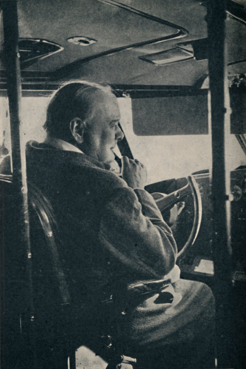 Pan Churchill z R.A.F. - za sterami latającej łodzi Berwick, 1942, 1945. autorstwa Unbekannt