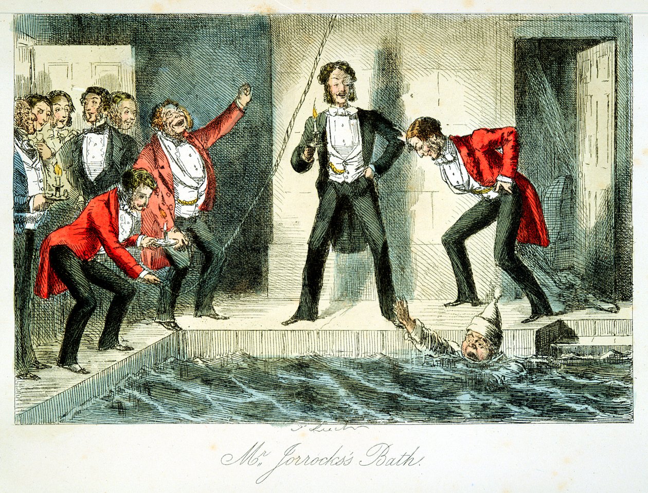 Kąpiel pana Jorrockss, 1845 autorstwa Unbekannt