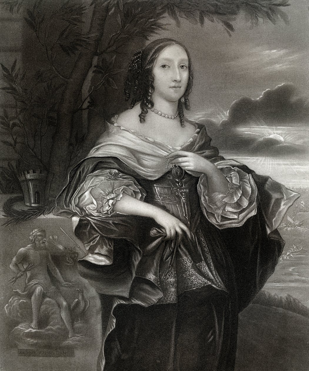 Pani Claypole Elizabeth Cromwell, druga córka Olivera Cromwella, XVII wiek, 1899 autorstwa Unbekannt