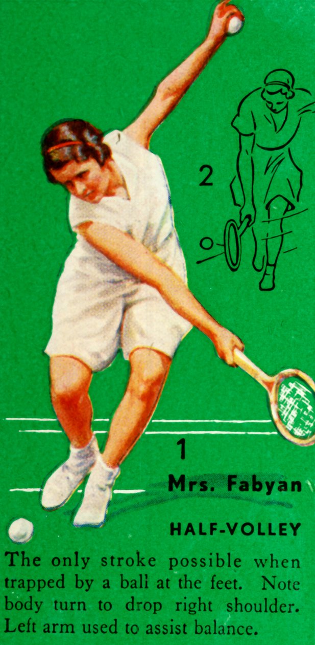 Pani Fabyan - Half-Volley, c1935. autorstwa Unbekannt