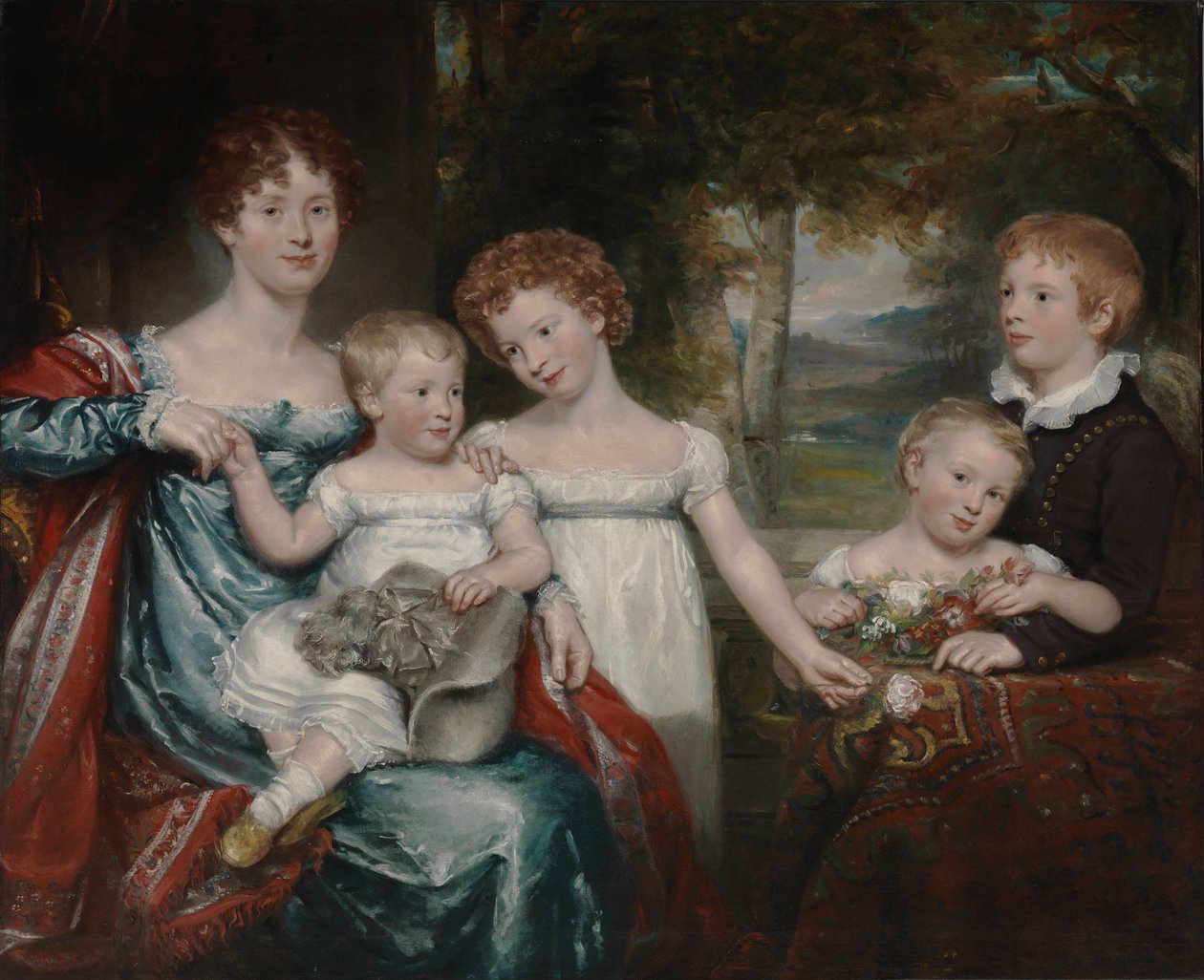 Pani Hawkins i Rodzina, ca. 1818-1820. autorstwa Unbekannt