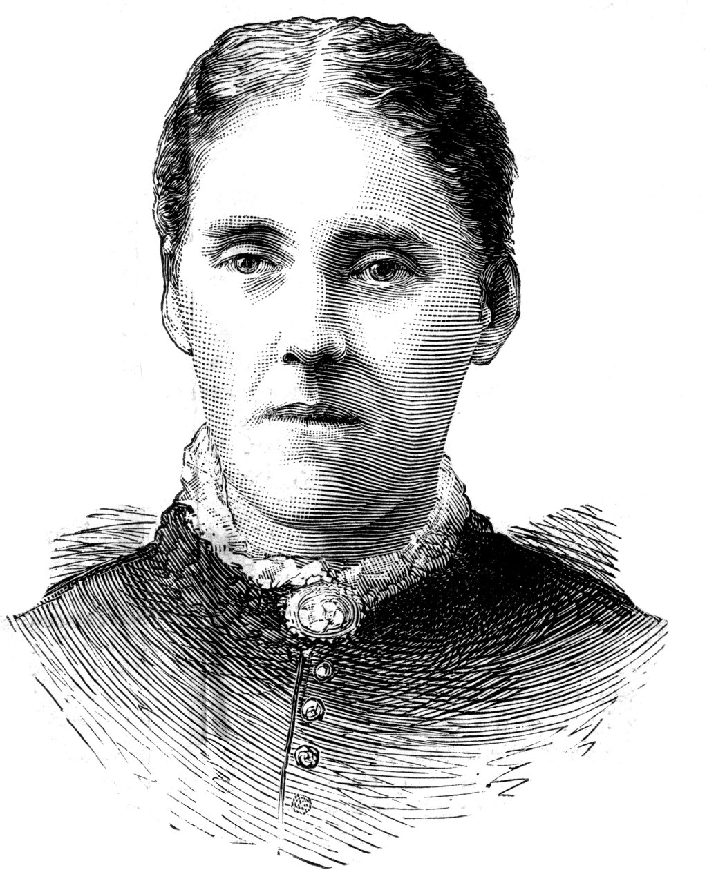 Pani Houghton, żona wielebnego Johna Houghtona, 1886 r. autorstwa Unbekannt