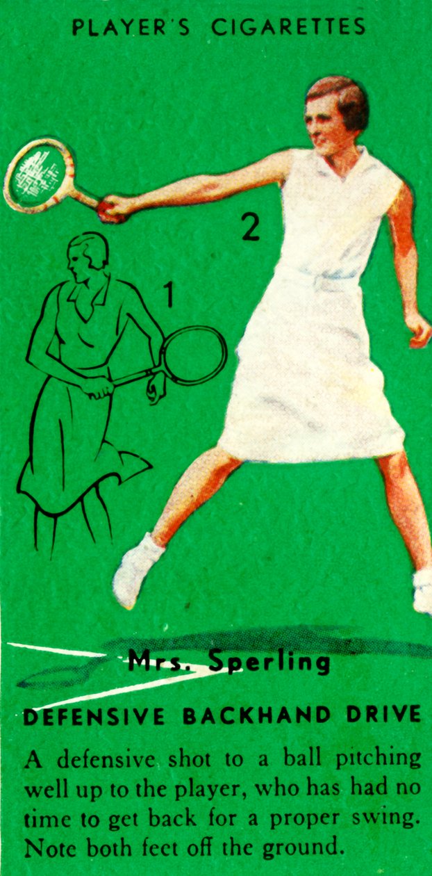 Pani Sperling - Defensywny bekhend, c1935. autorstwa Unbekannt