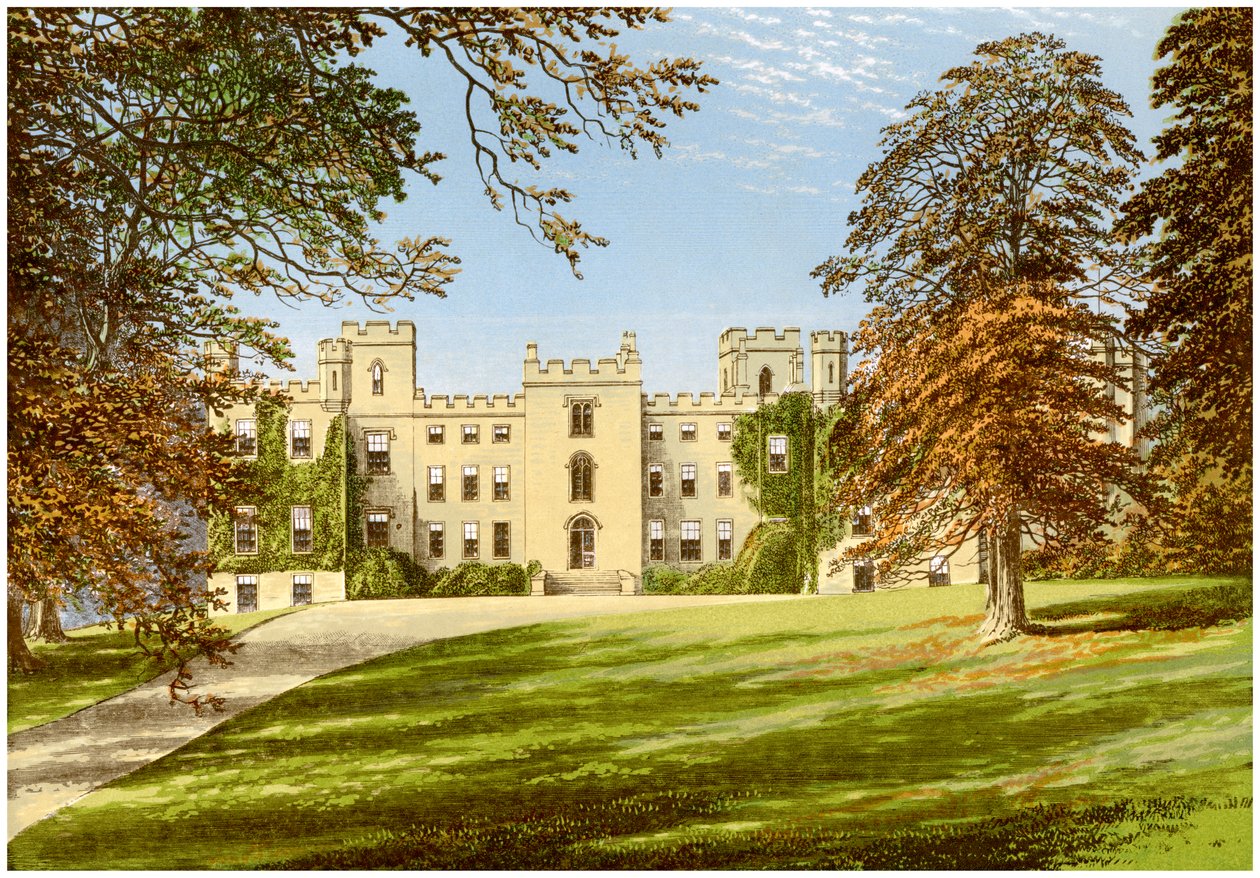 Zamek Mulgrave, Yorkshire, dom markiza Normanby, ok. 1880 r. autorstwa Unbekannt