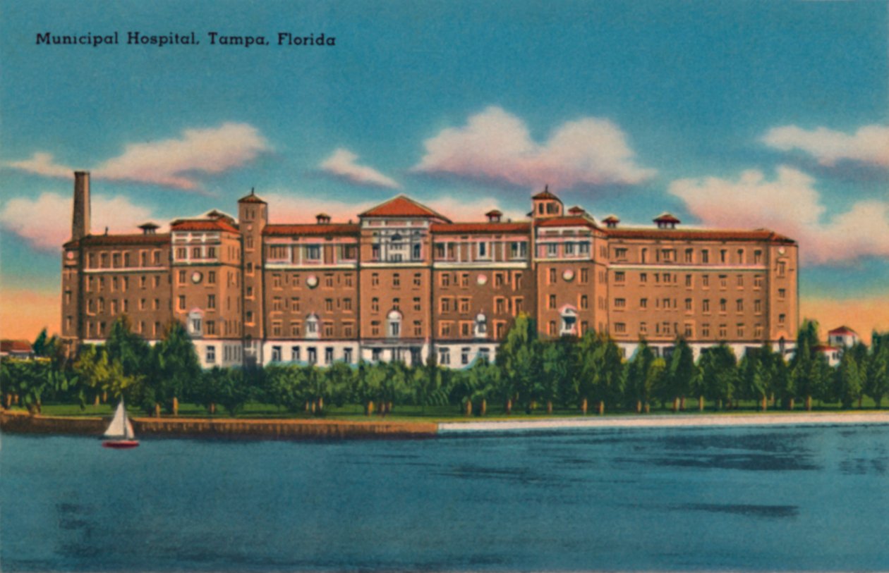Szpital Miejski, Tampa, Floryda, c1940 autorstwa Unbekannt
