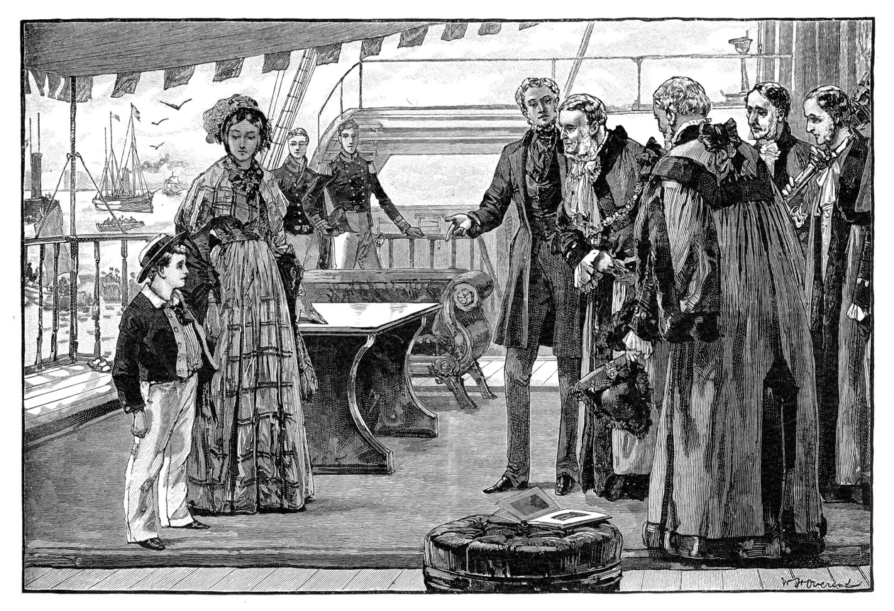 Dostojnicy komunalni przedstawieni księciu Walii, ok. 1840, 1900 autorstwa Unbekannt