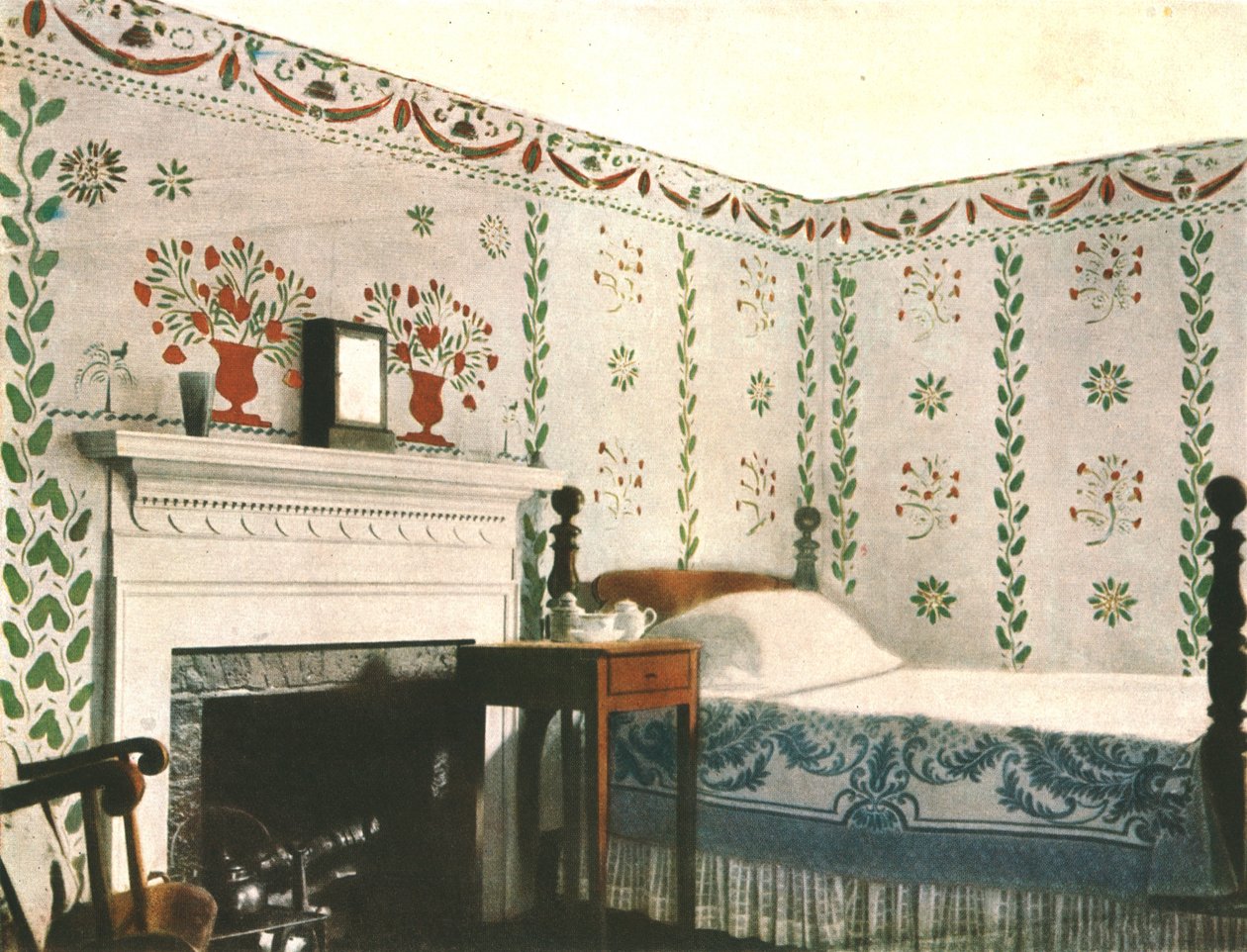Malowidło ścienne w pokoju w Bois House, Riverton, Connecticut, USA, 1928. autorstwa Unbekannt