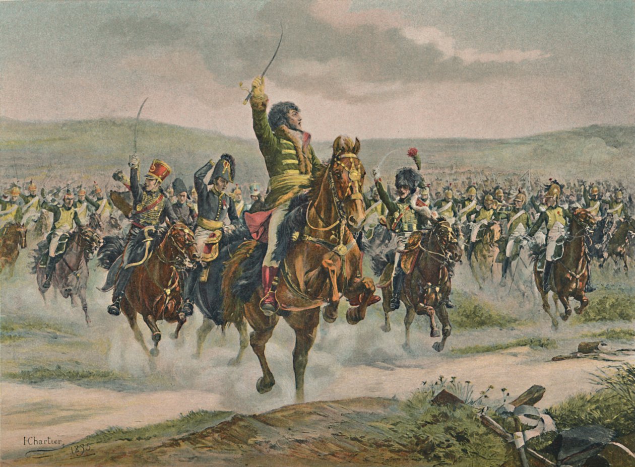 Murat dowodzący kawalerią w Jenie, 14 października 1806, 1896 autorstwa Unbekannt