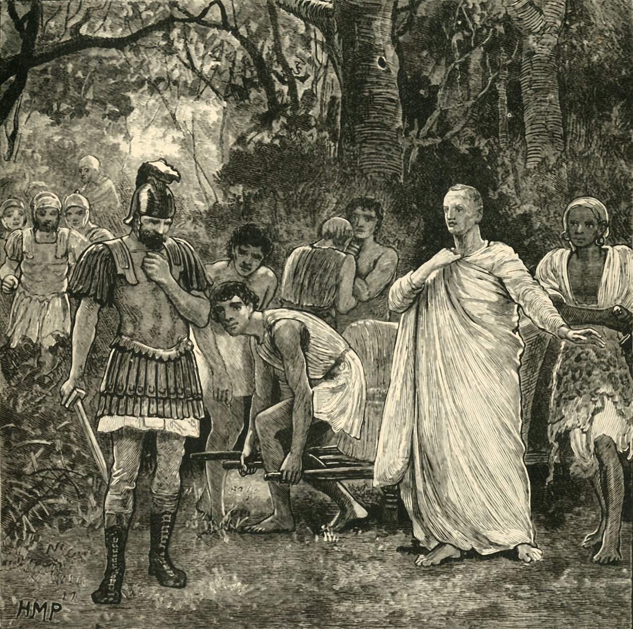 Morderstwo Cycerona, 1890. autorstwa Unbekannt