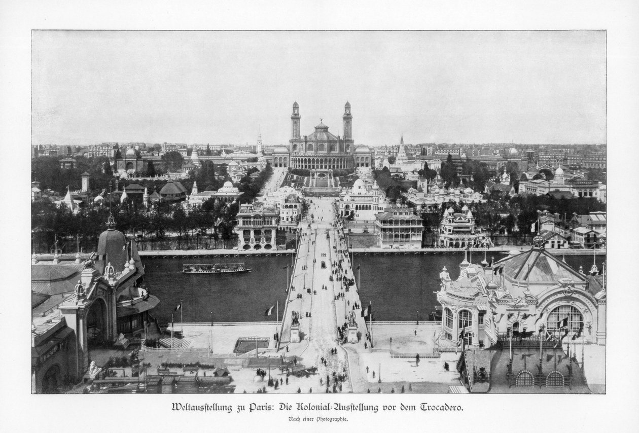 Muzeum Kolonii, Trocadero, Wystawa Światowa w Paryżu, 1889, 1900 autorstwa Unbekannt