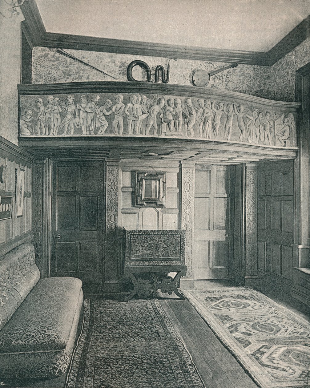 Galeria Muzyczna z rzeźbą, ok. 1893. autorstwa Unbekannt
