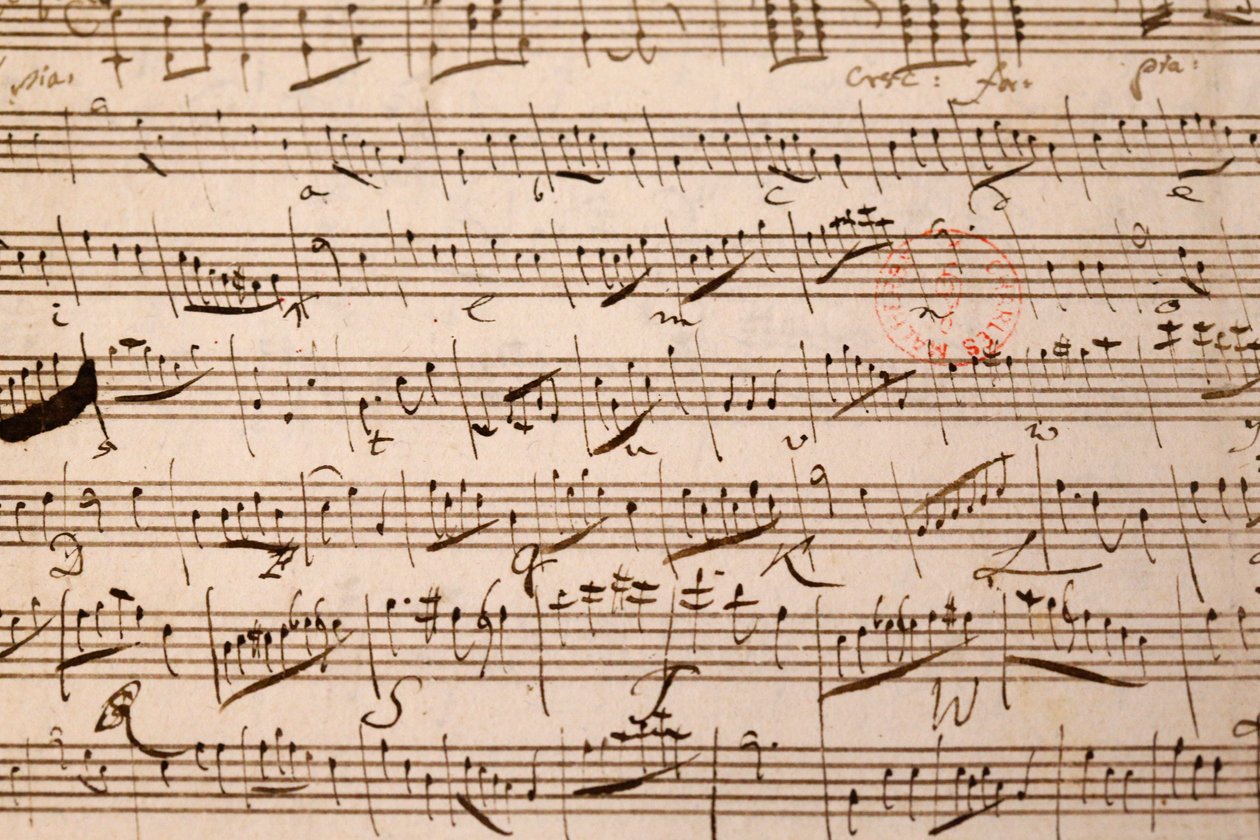 partytura, Wolfgang Amadeus Mozart, Paryż, Francja autorstwa Unbekannt
