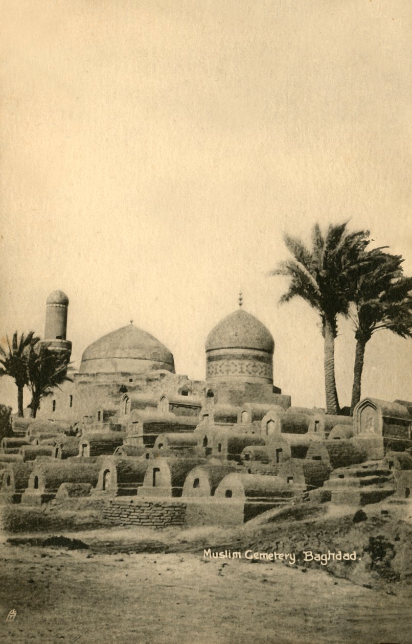 Cmentarz muzułmański, Bagdad, c1918-c1939. autorstwa Unbekannt