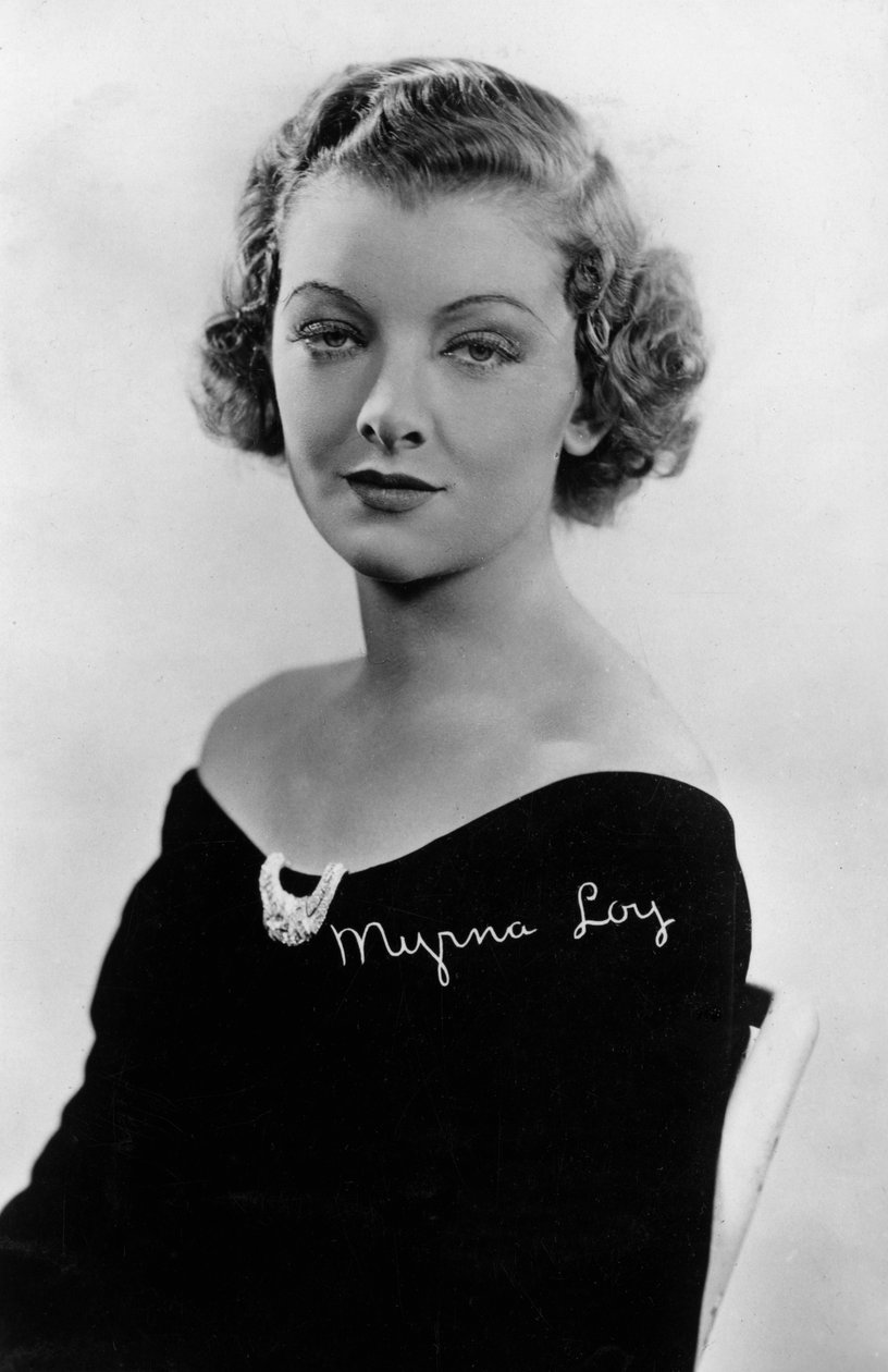 Myrna Loy 1905-1993, amerykańska aktorka, XX wiek autorstwa Unbekannt