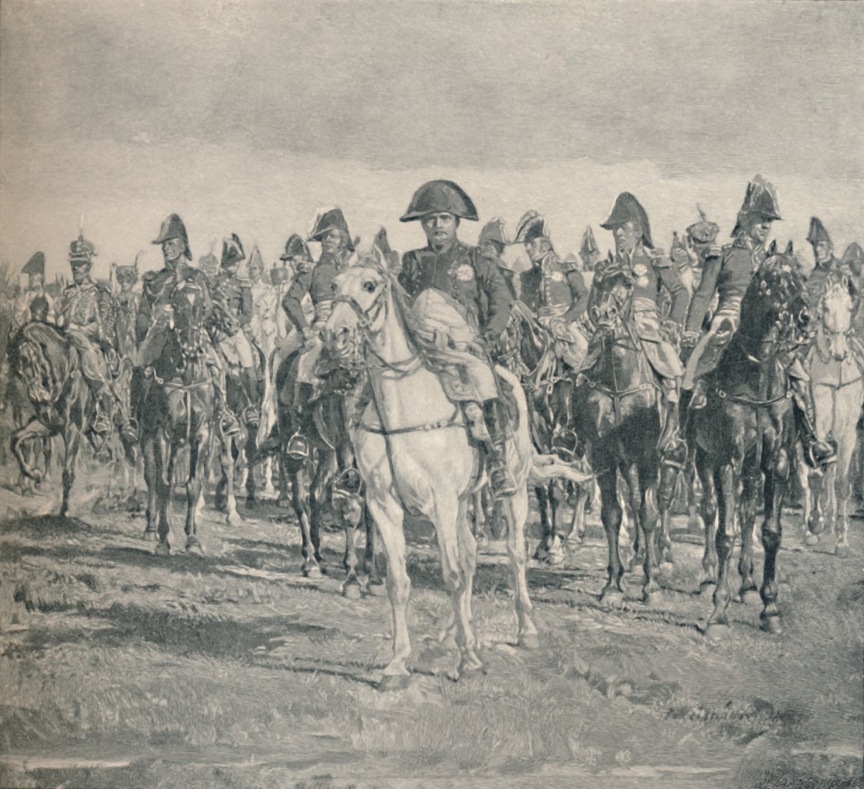 Napoleon i jego sztab, 1896 autorstwa Unbekannt