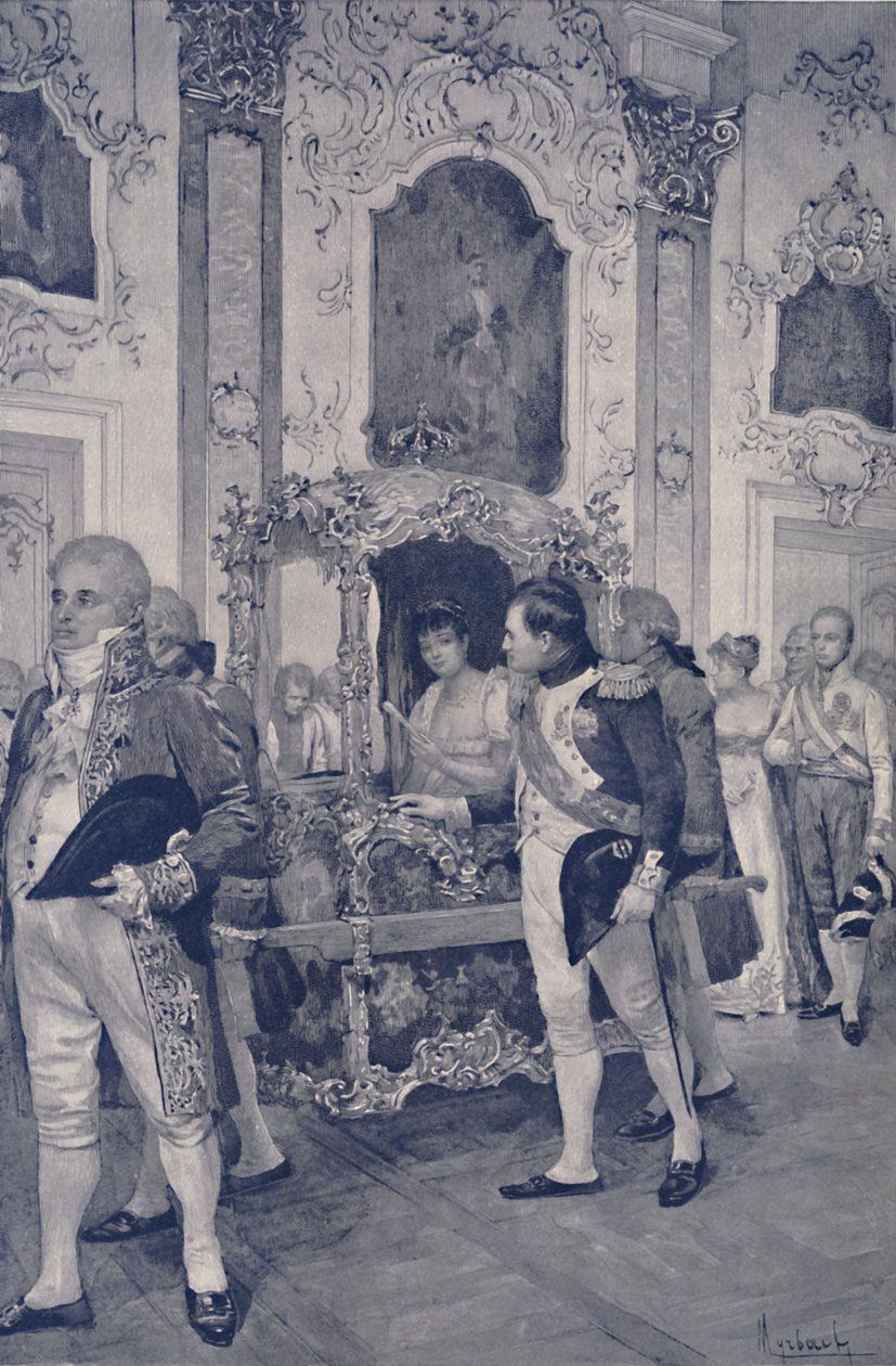 Napoleon i cesarzowa Austrii w Dreźnie, 1812, 1896. autorstwa Unbekannt