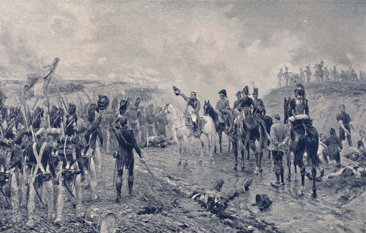 Napoleon i Stara Gwardia przed Waterloo, 1815, 1896 autorstwa Unbekannt