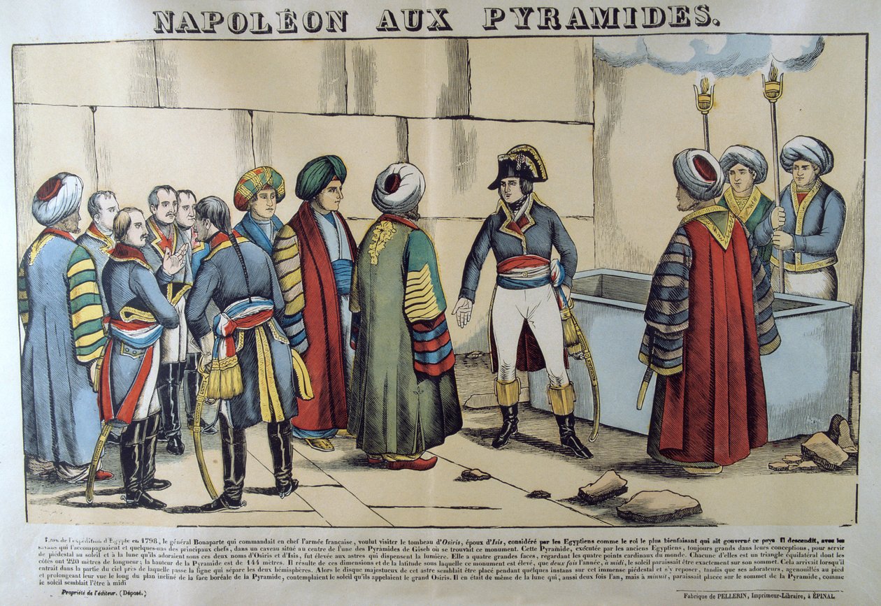 Napoleon pod piramidami, 1798, XIX w. autorstwa Unbekannt