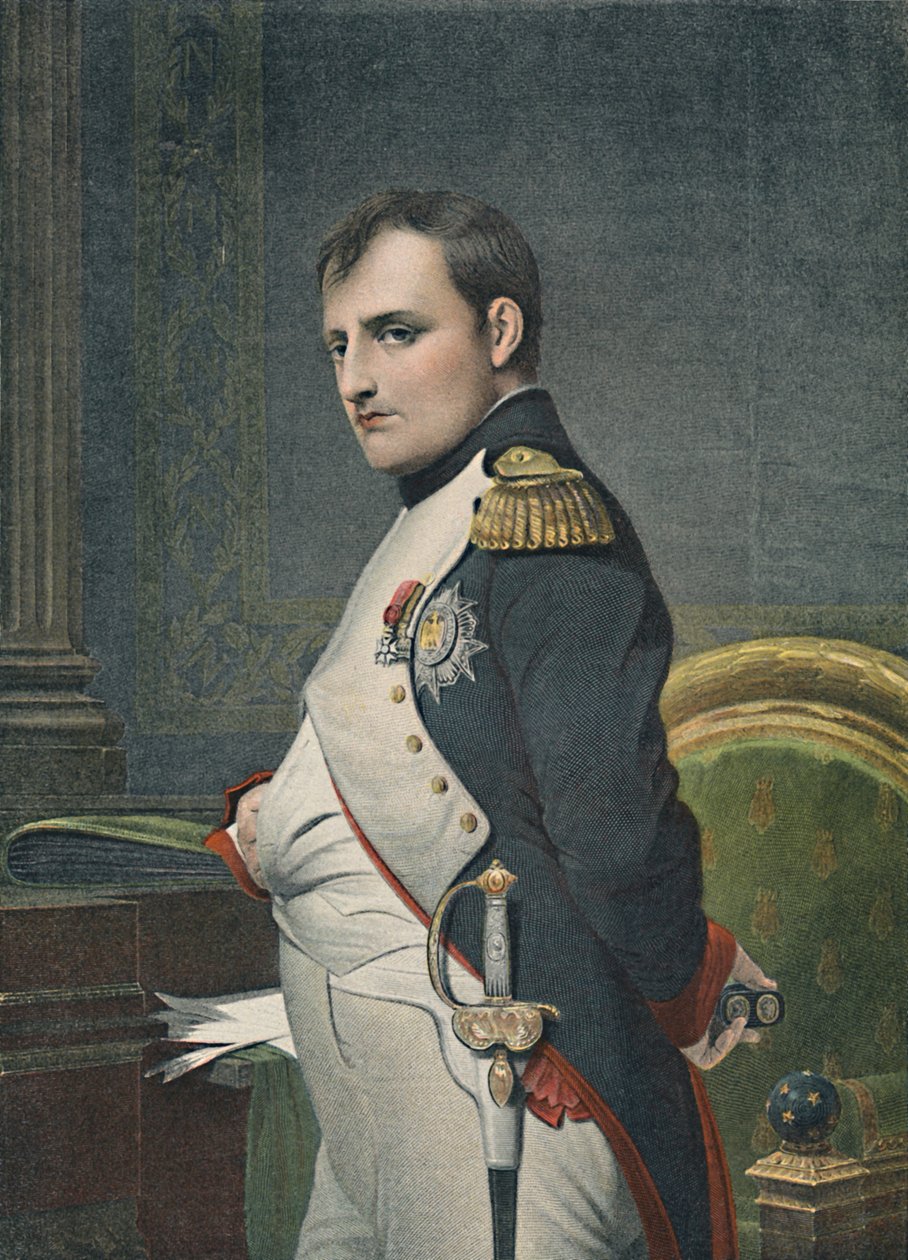 Napoleon w swoim gabinecie, ok. 1800, 1896 r autorstwa Unbekannt