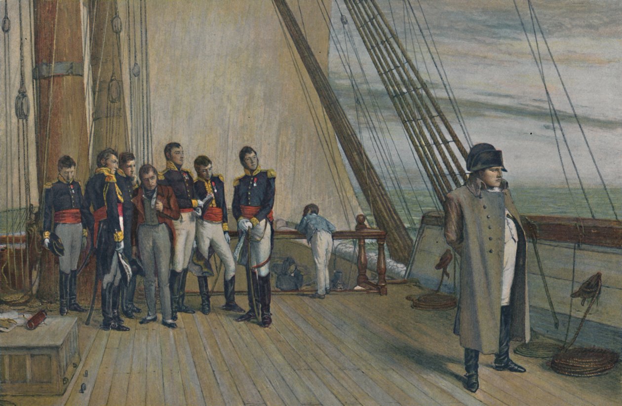 Napoleon na pokładzie H.M.S. Bellerophon, lipiec 1815, 1896. autorstwa Unbekannt