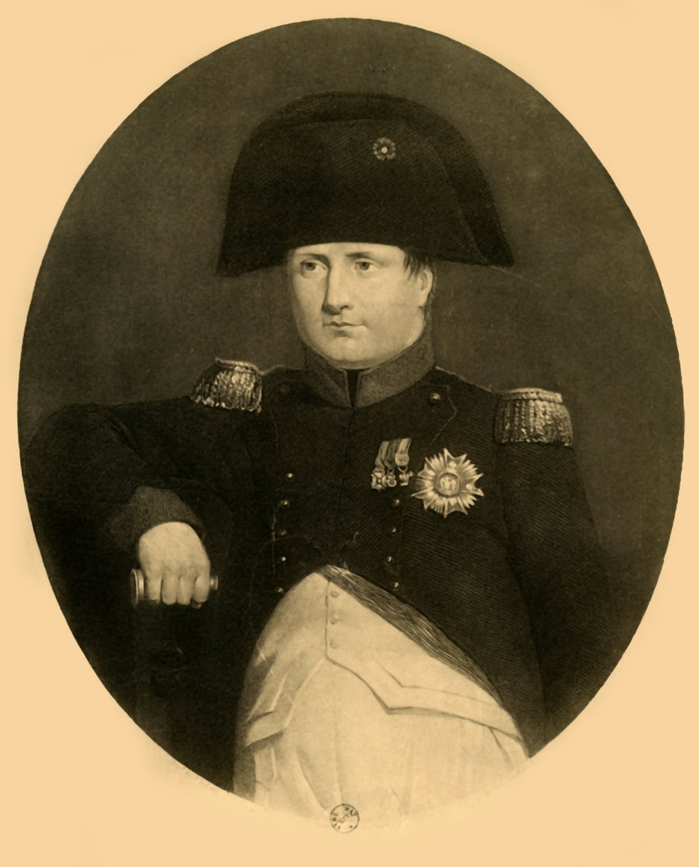 Napoleon na pokładzie Bellerophon, lipiec 1815, 1921. autorstwa Unbekannt
