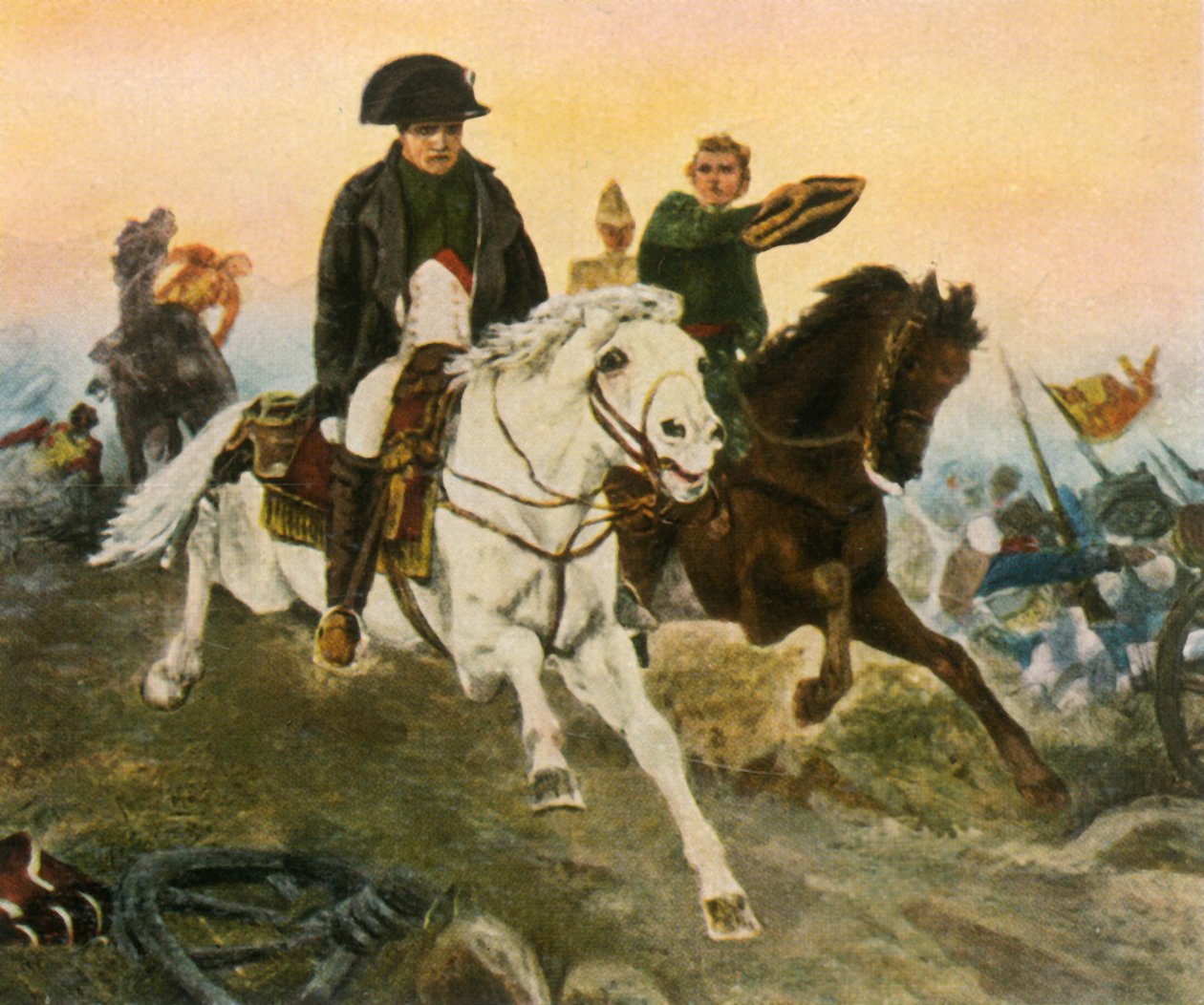 Napoleon w odwrocie spod Waterloo, 18 czerwca 1815, 1936. autorstwa Unbekannt