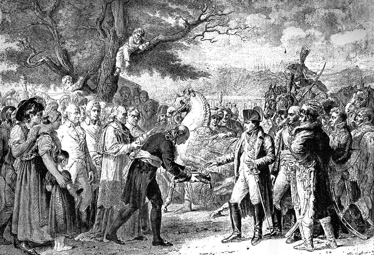 Napoleon otrzymuje klucze do Wiednia, Schloss Schonbrunn, 13 listopada 1805 1882-1884 autorstwa Unbekannt