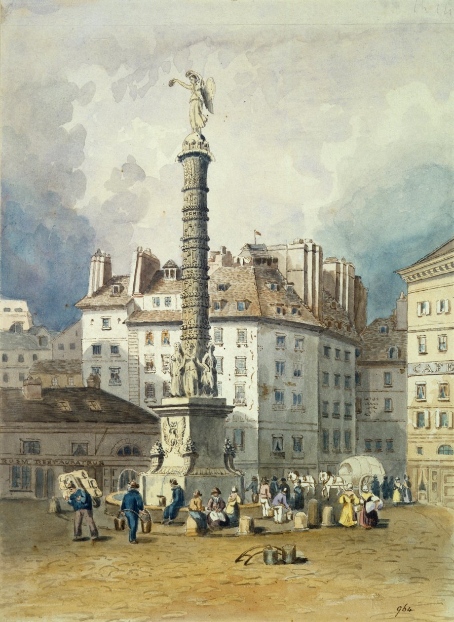 Kolumna Napoleona, Place du Chatelet, Paryż, XIX w. autorstwa Unbekannt