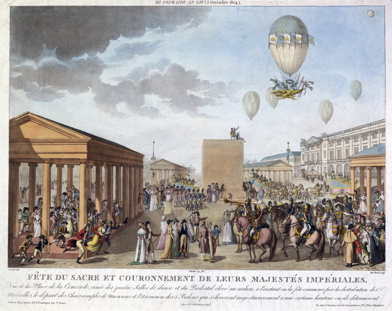 Uroczystości koronacyjne Napoleona, 3 grudnia 1804 autorstwa Unbekannt