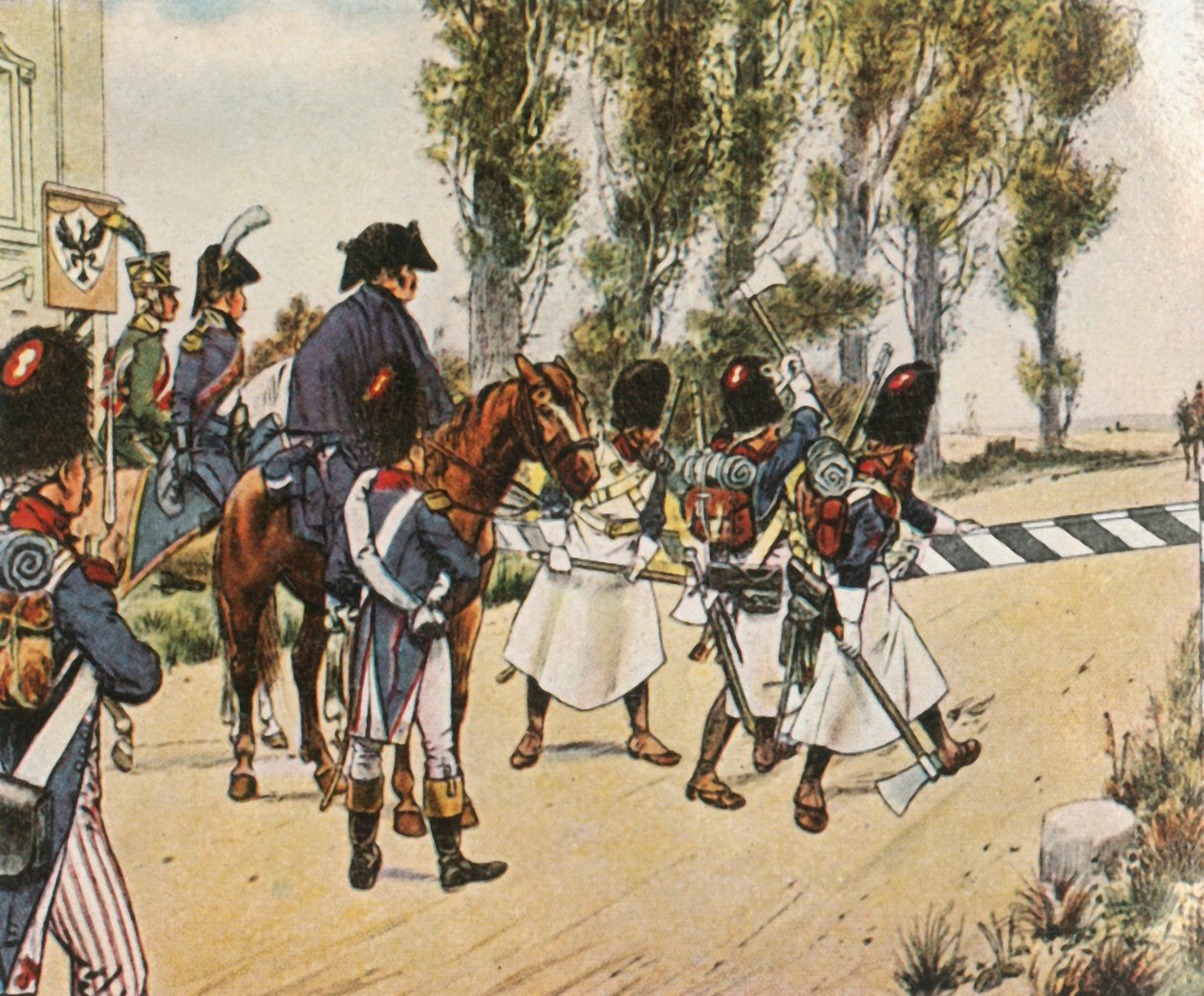 Wojska Napoleona podczas wojny z Austrią, październik 1805, 1936. autorstwa Unbekannt