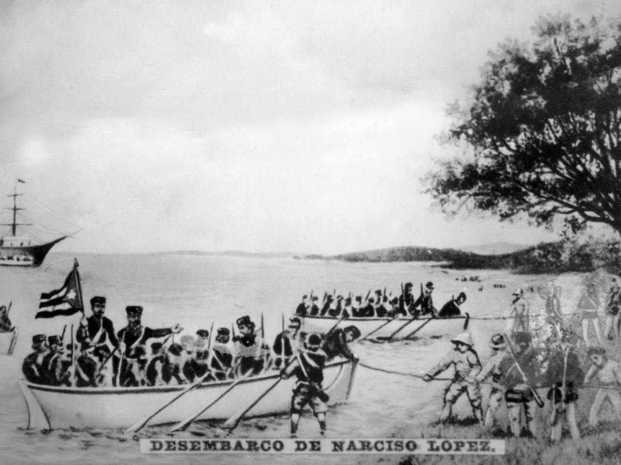 Lądowanie Narciso Lopeza w Cardenas, 1850, 1920 autorstwa Unbekannt