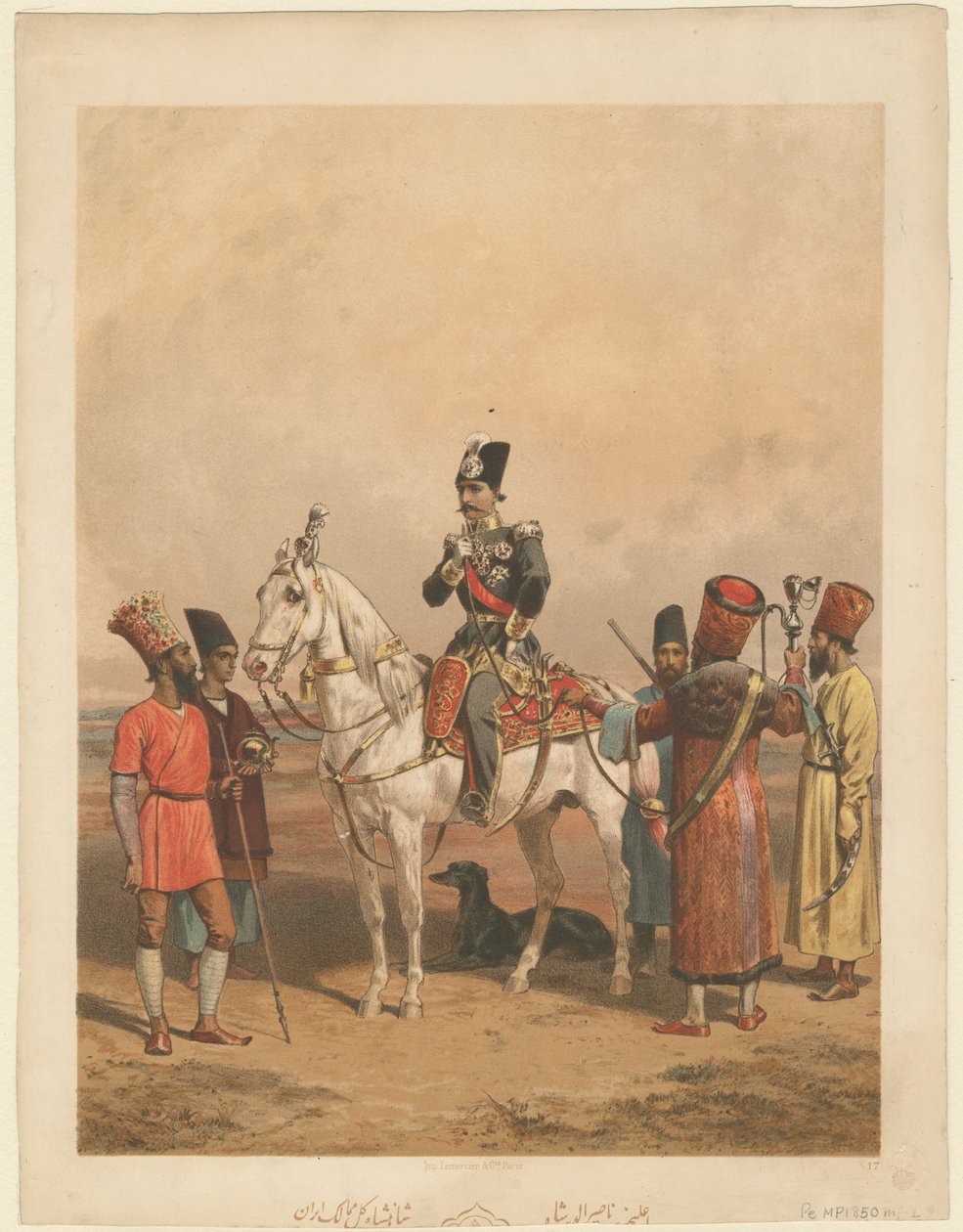 Nasser al-Din Shah Qajar 1831-1896, Szahanszah perski, ok. 1930 1850 autorstwa Unbekannt