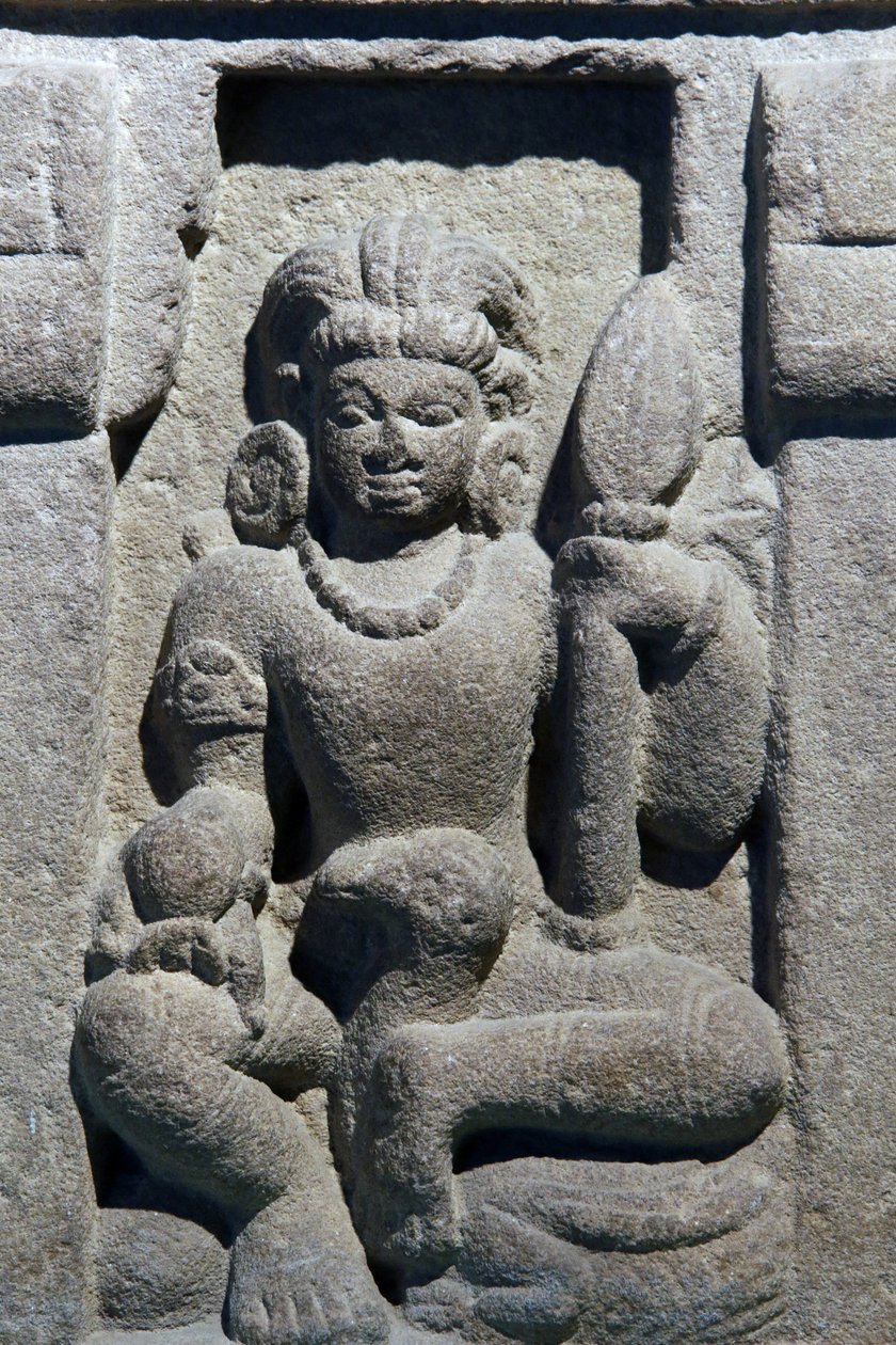 Muzeum Narodowe Indii, Delhi. Karttikeya. Gupta, VI wiek n.e., Waranasi (Uttar Pradesh). Złóg. Szczegół. Indie. autorstwa Unbekannt