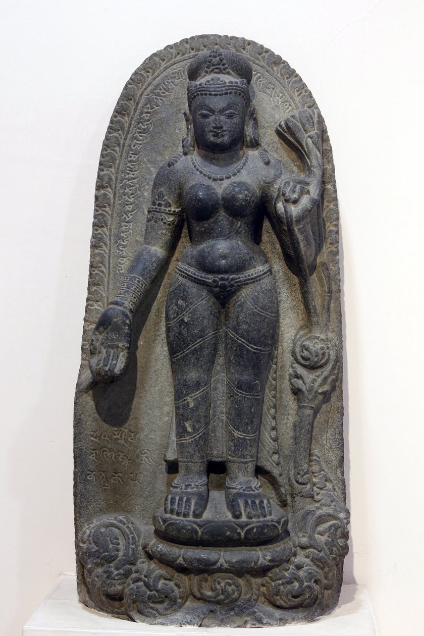 Muzeum Narodowe Indii, Delhi. Tara. Pala, VIII wiek n.e., Bihar. Złóg. Indie. autorstwa Unbekannt