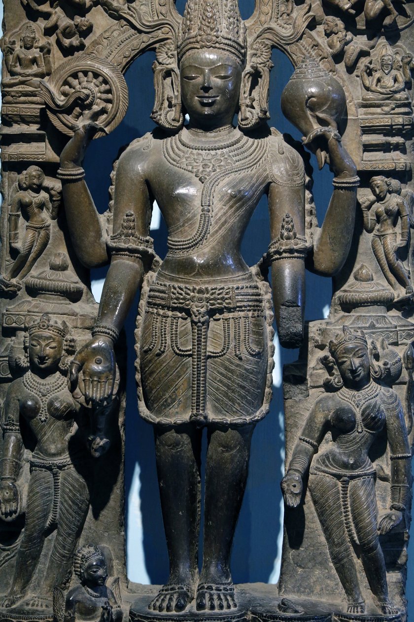 Muzeum Narodowe Indii, Delhi. Wisznu z małżonkami. Wschodni Ganga autorstwa Unbekannt