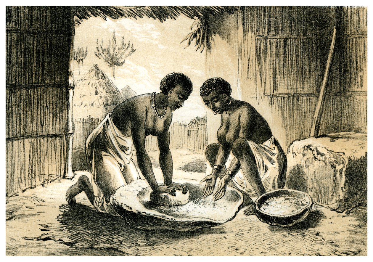 Tubylcy robią Pombe, 1883 autorstwa Unbekannt