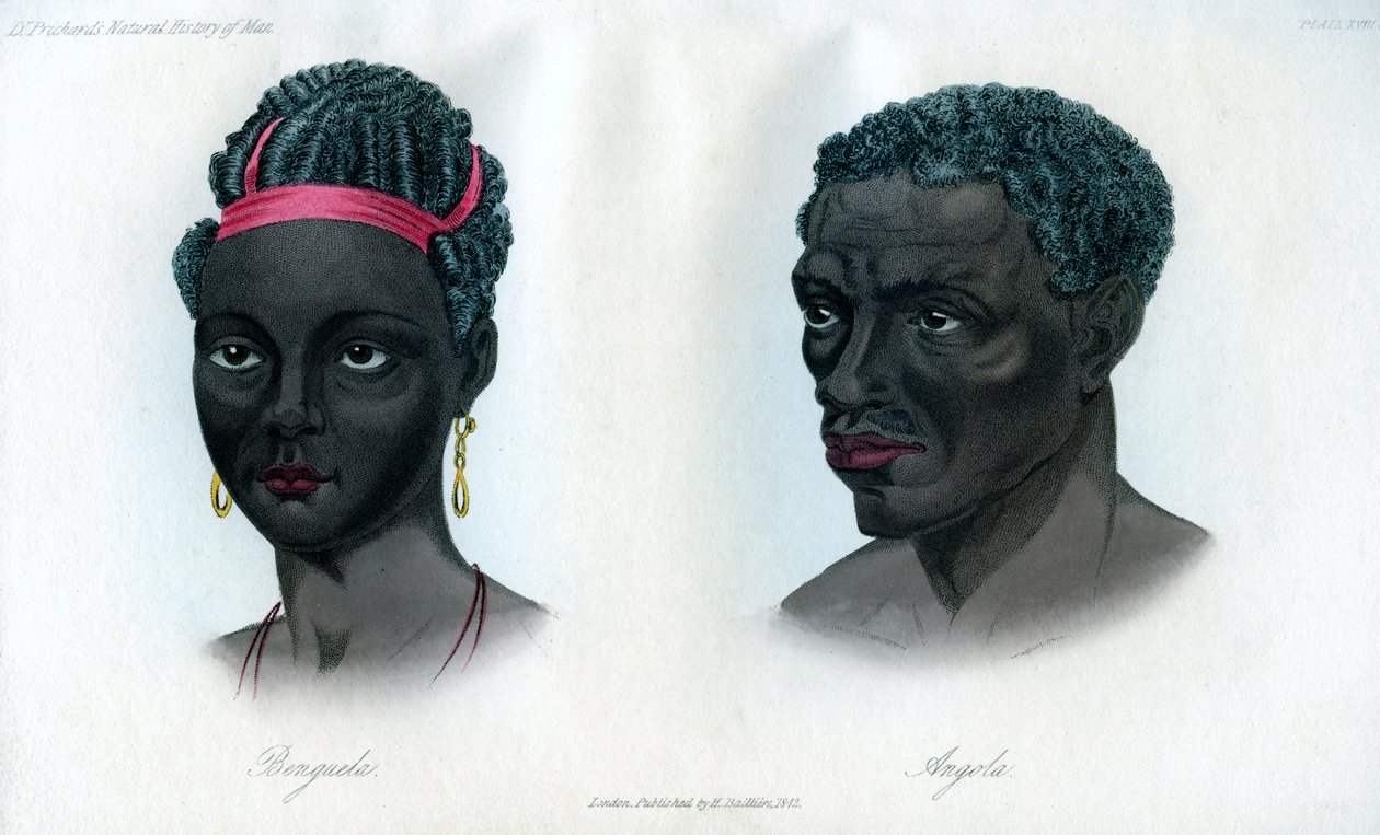 Mieszkańcy Bengueli i Angoli, 1848 autorstwa Unbekannt