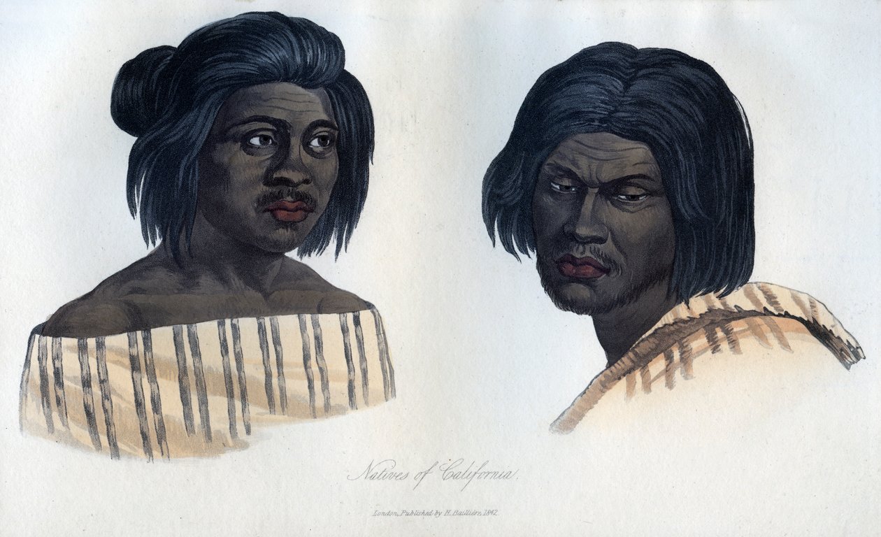 Rdzenni mieszkańcy Kalifornii, 1848 autorstwa Unbekannt