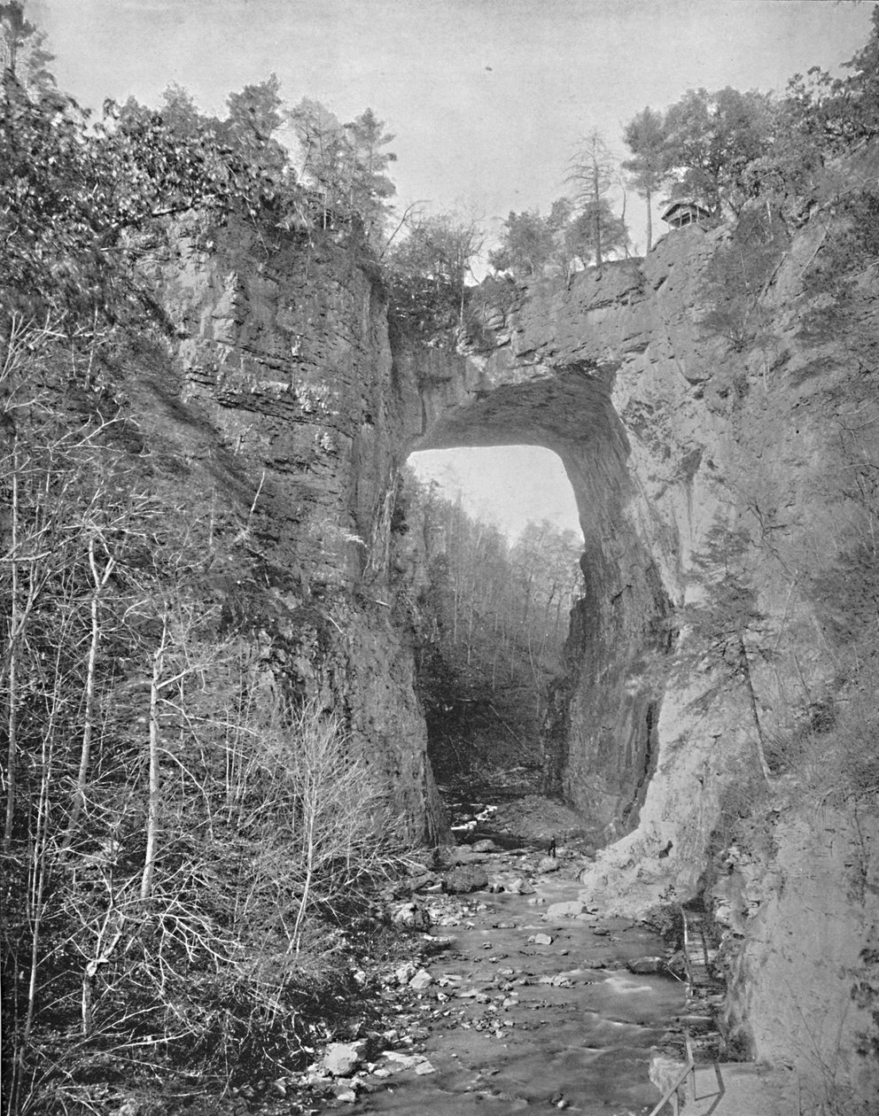 Naturalny most, Wirginia, c1897. autorstwa Unbekannt