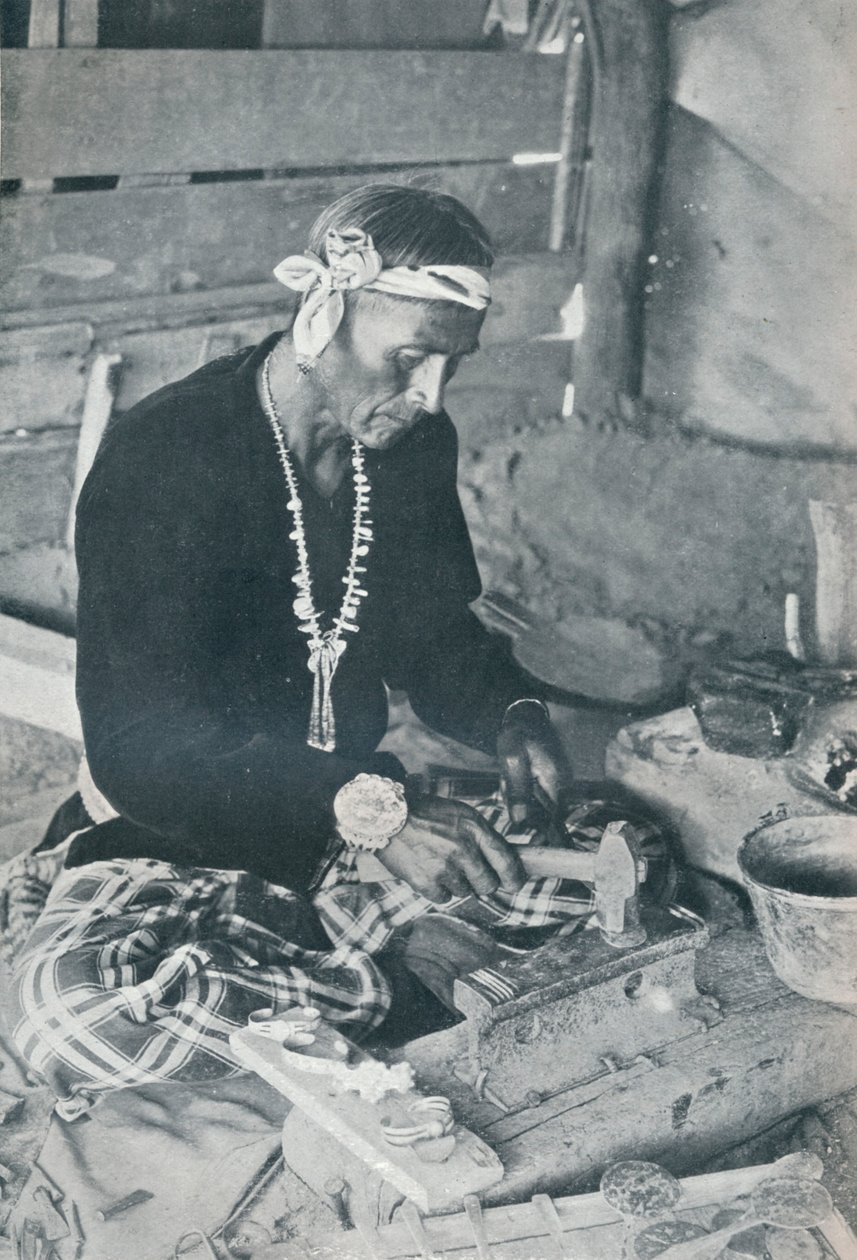 Biżuteria srebrna i turkusowa Navajo, 1931 autorstwa Unbekannt