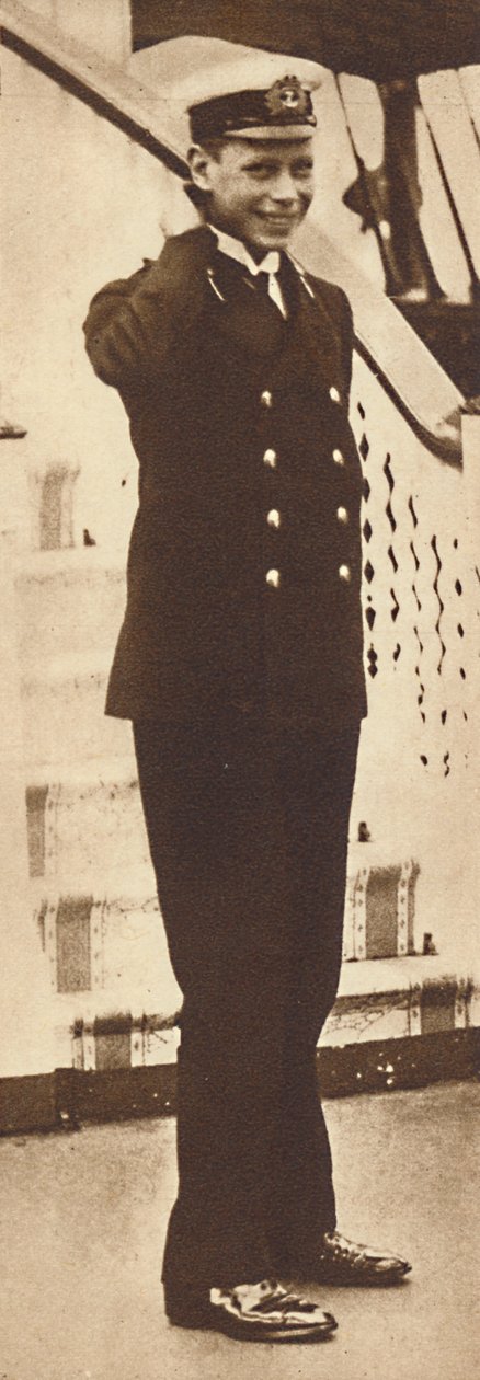 Podchorąży marynarki książę Albert w królewskim jachcie Victoria and Albert, 1912, 1937 autorstwa Unbekannt