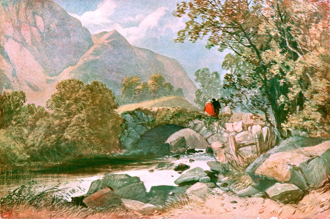 W pobliżu Bettws-y-Coed, Północna Walia, ok. 1900. autorstwa Unbekannt