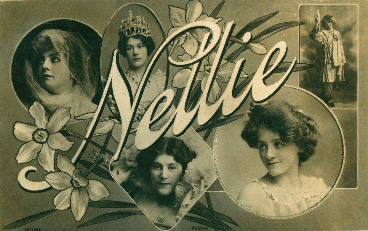 Nellie, pocztówka edwardiańskiej aktorki Nellie Stewart autorstwa Unbekannt
