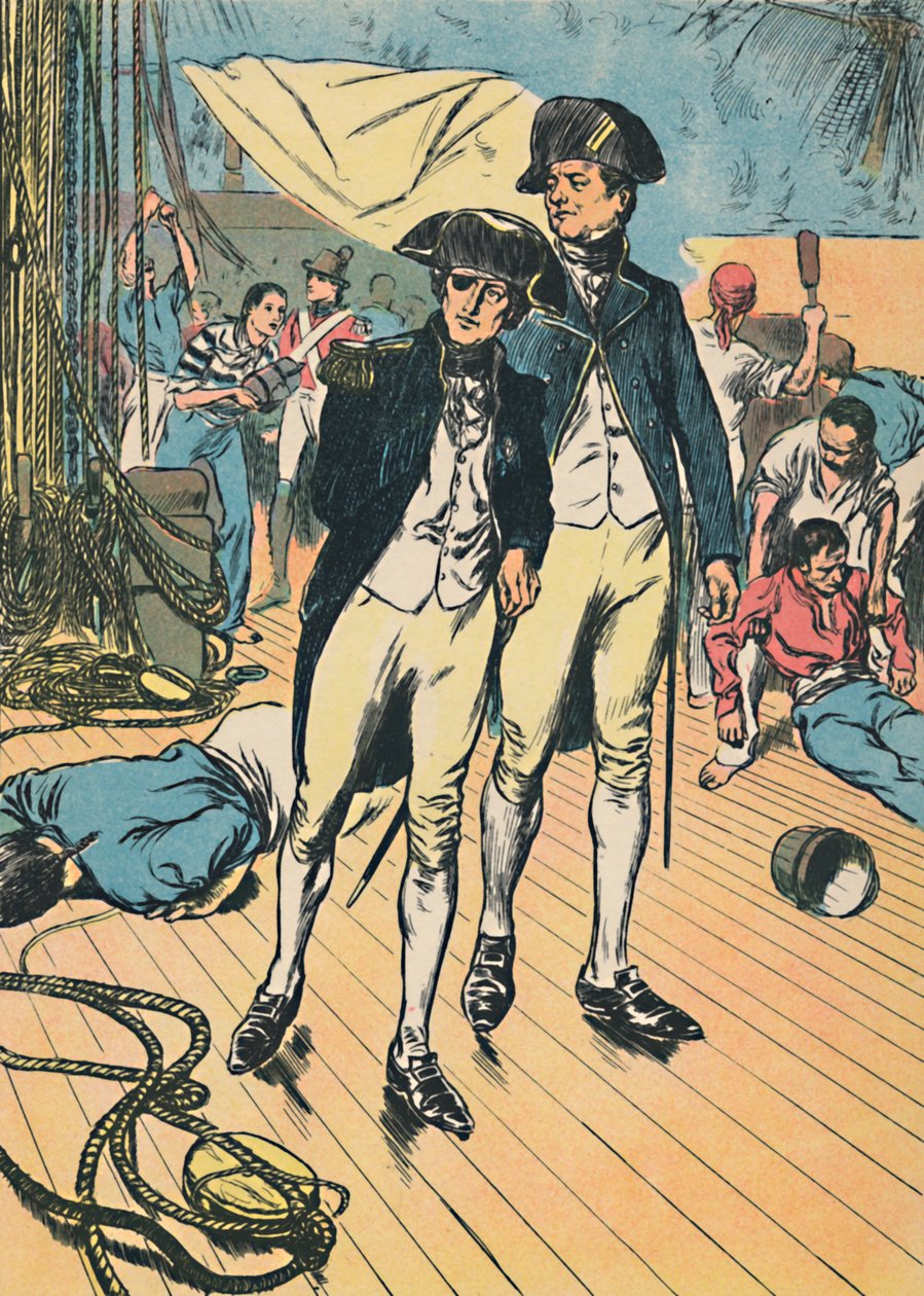 Nelson o zwycięstwie pod Trafalgarem, c1907 autorstwa Unbekannt