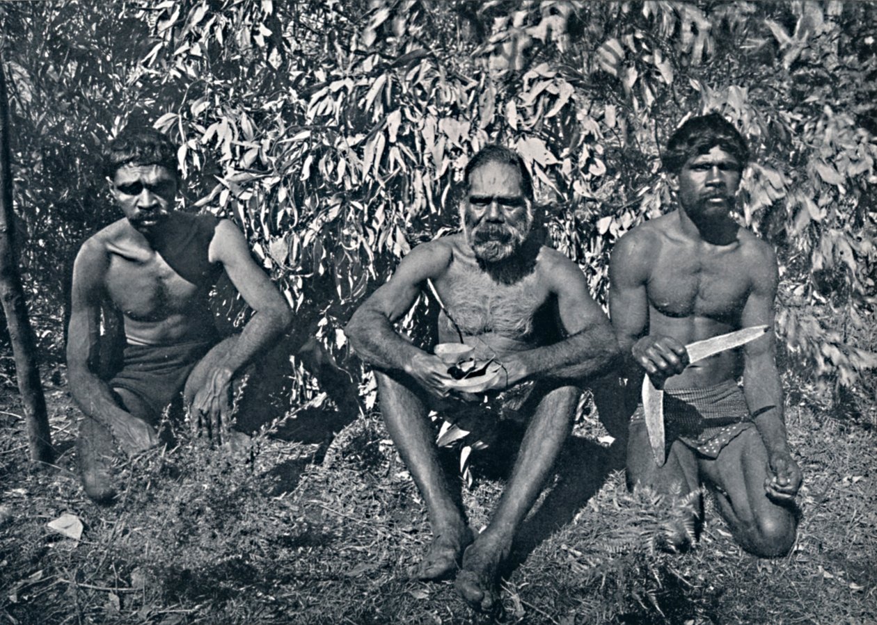 Aborygeni z Nowej Południowej Walii - Król Billy i jego A.D.C., c1900. autorstwa Unbekannt