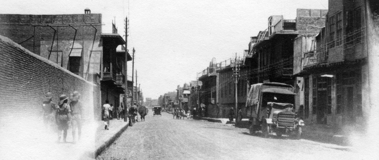 New Street, Bagdad, Mezopotamia, I wojna światowa, 1918 r. autorstwa Unbekannt