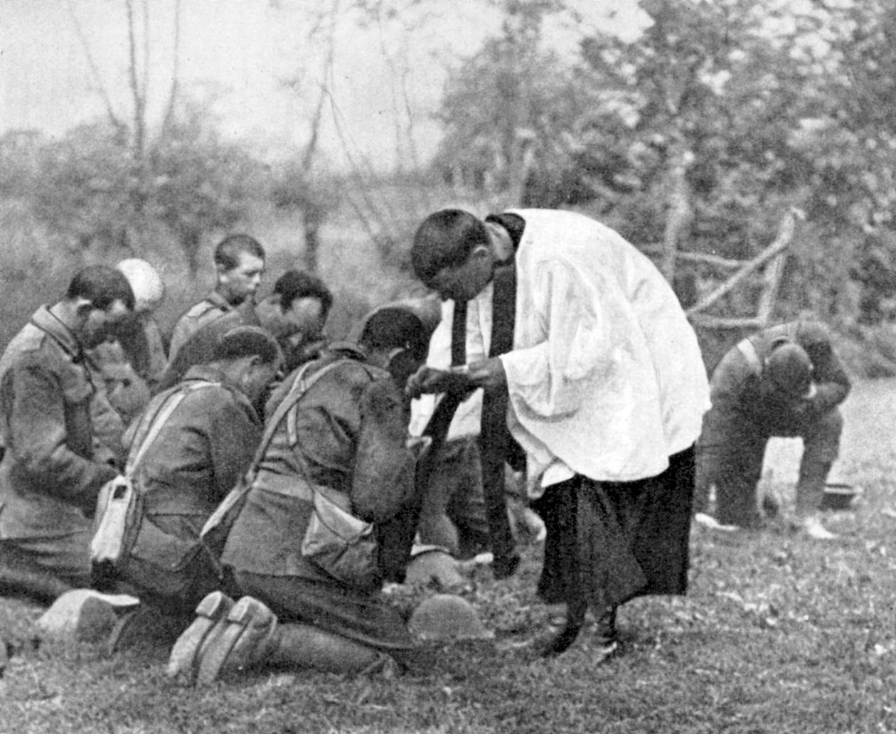 Wojska Nowej Zelandii przyjmujące Komunię Świętą, I wojna światowa autorstwa Unbekannt