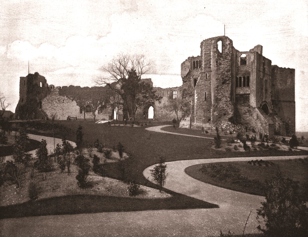 Zamek Newark, Nottinghamshire, 1894. autorstwa Unbekannt