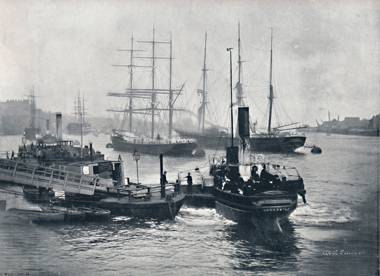 Newcastle-On-Tyne - Widok na Tyne, 1895 autorstwa Unbekannt